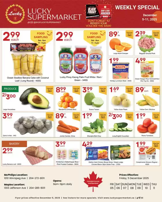 Lucky Supermarket catalogue in Vaughan | Winnipeg Specials | 2025-12-09T00:00:00.000Z - 2025-12-11T00:00:00.000Z