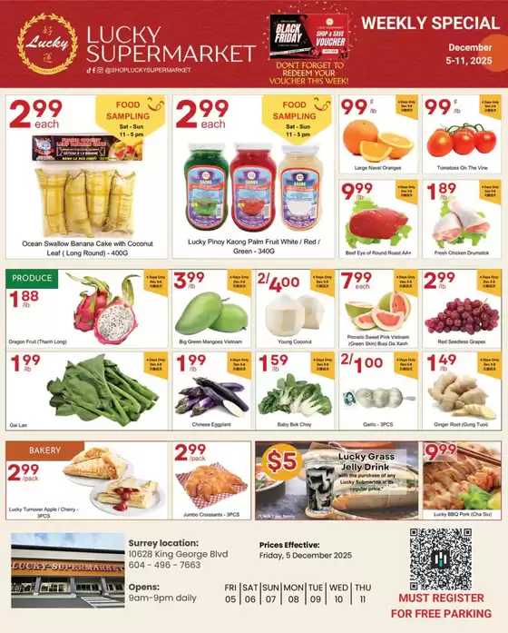 Lucky Supermarket catalogue in Vaughan | Surrey Specials | 2025-12-09T00:00:00.000Z - 2025-12-11T00:00:00.000Z