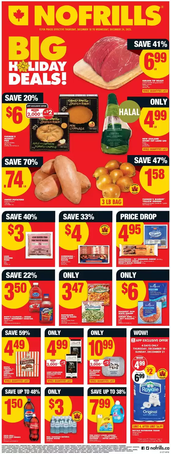 No Frills catalogue in Ottawa | Current bargains and offers | 2025-12-18T00:00:00.000Z - 2025-12-24T00:00:00.000Z