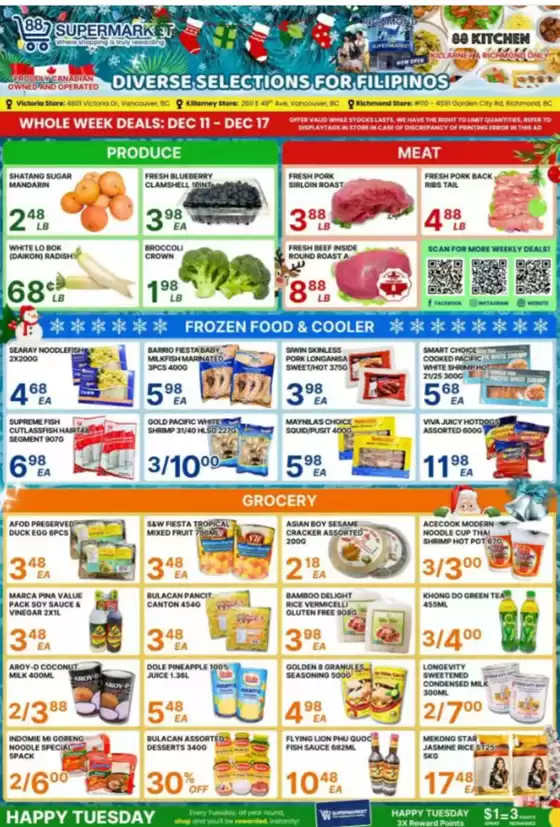 88 Supermarket catalogue in View Royal | Whole week deals | 2025-12-11T00:00:00.000Z - 2025-12-17T00:00:00.000Z