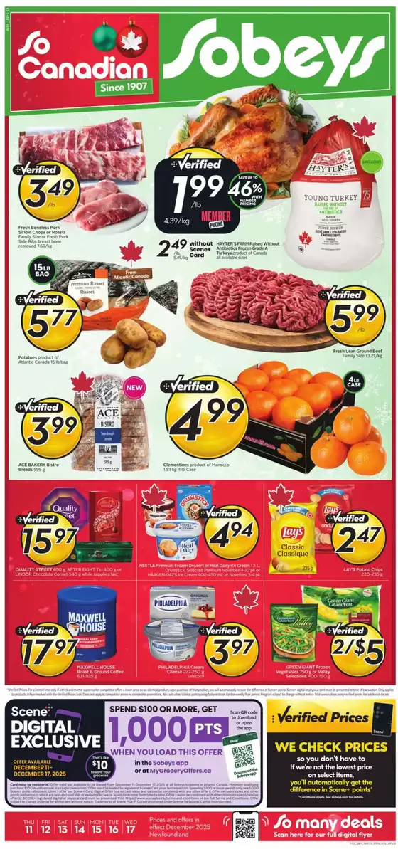 Sobeys catalogue in Quebec | Weekly flyer | 2025-12-11T00:00:00.000Z - 2025-12-17T00:00:00.000Z