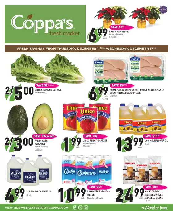 Coppa's catalogue in Quebec | Weekly Flyer | 2025-12-11T00:00:00.000Z - 2025-12-17T00:00:00.000Z