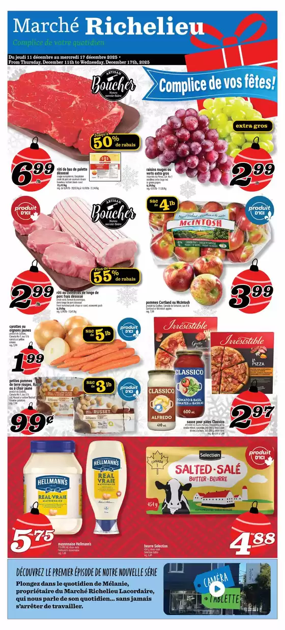 Marché Richelieu catalogue in Quebec | Circulaire hebdomadaire | 2025-12-11T00:00:00.000Z - 2025-12-17T00:00:00.000Z