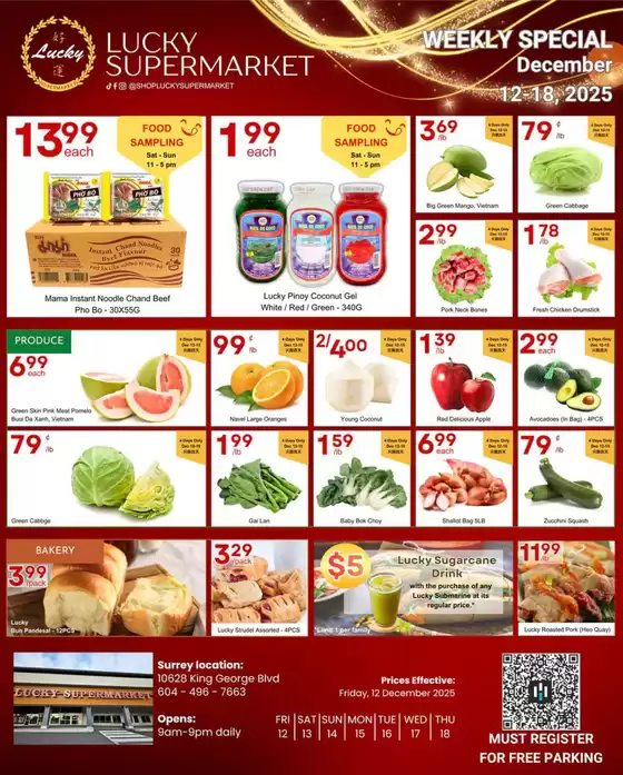Lucky Supermarket catalogue in Kanata | Surrey Specials | 2025-12-12T00:00:00.000Z - 2025-12-18T00:00:00.000Z