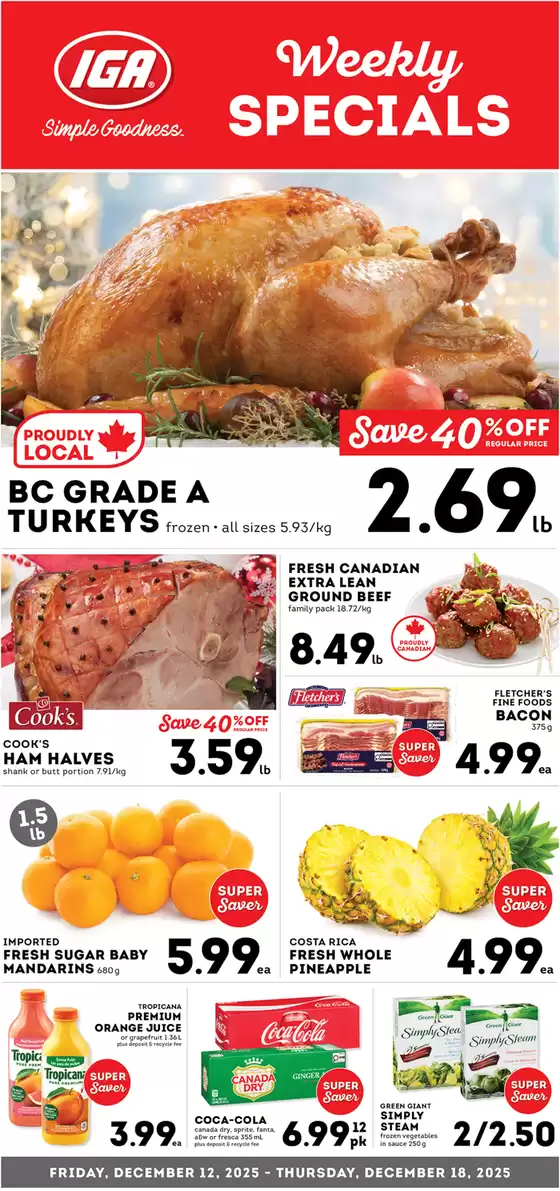 Market Place IGA catalogue in Kanata | Weekly specials  | 2025-12-12T00:00:00.000Z - 2025-12-18T00:00:00.000Z
