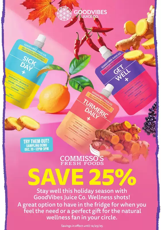 Commisso's Fresh Foods catalogue in Golden | Save 25 %  | 2025-12-12T00:00:00.000Z - 2025-12-25T00:00:00.000Z