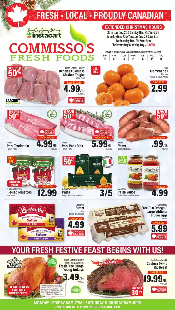 Commisso's Fresh Foods catalogue in Golden | Commisso's Fresh Foods Flyer December 12 to 18 | 2025-12-12T00:00:00.000Z - 2025-12-18T00:00:00.000Z