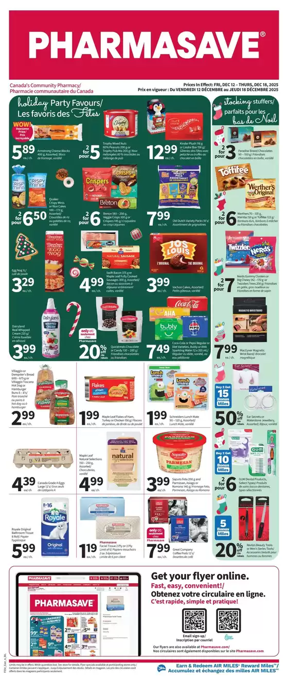 Pharmasave catalogue | Pharmasave weekly flyer | 2025-12-12T00:00:00.000Z - 2025-12-18T00:00:00.000Z
