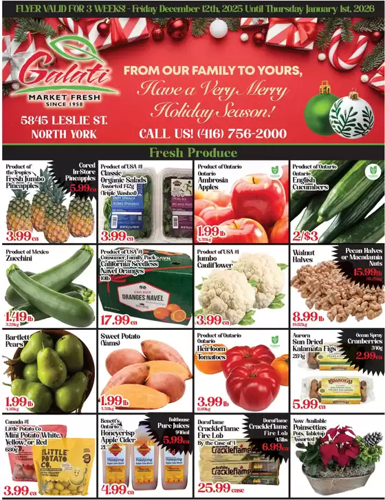Galati Market Fresh catalogue in Creston BC | Have a Very Merry Holiday Season! | 2025-12-12T00:00:00.000Z - 2026-01-01T00:00:00.000Z
