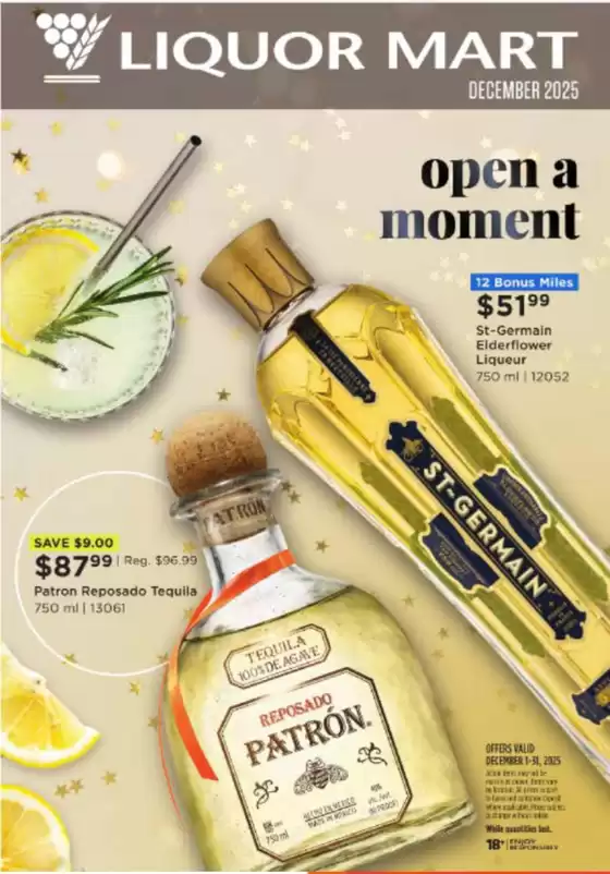 Liquor Mart catalogue in Niagara Falls | Open a moment  | 2025-12-12T00:00:00.000Z - 2025-12-31T00:00:00.000Z