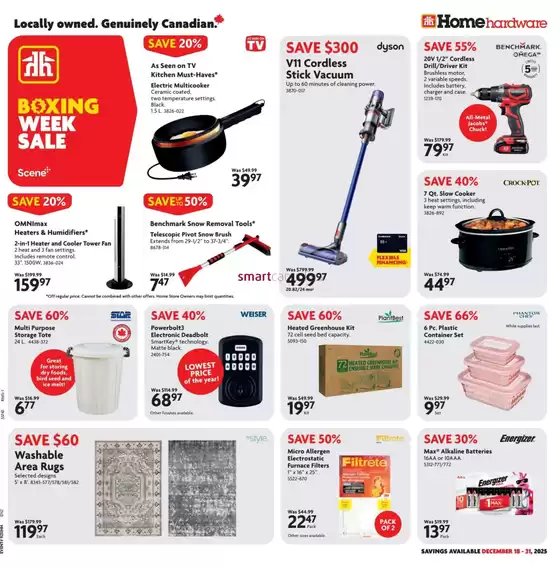 Home Hardware catalogue in Milton | Offers for bargain hunters | 2025-12-18T00:00:00.000Z - 2025-12-31T00:00:00.000Z