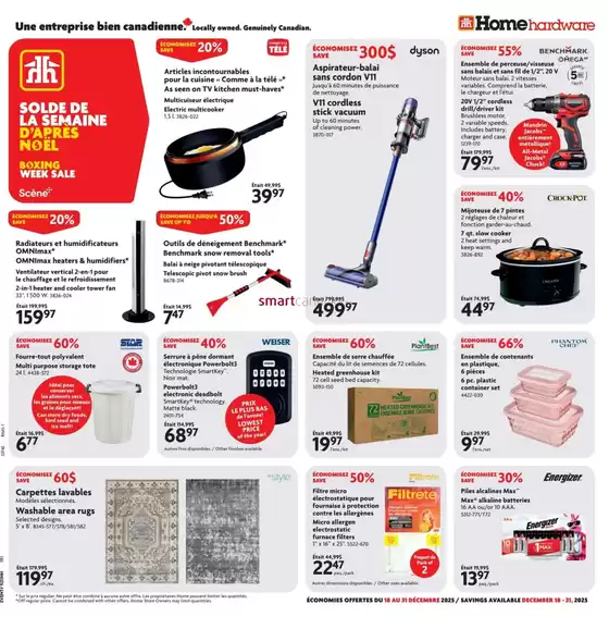 Home Hardware catalogue in Milton | Current bargains and offers | 2025-12-18T00:00:00.000Z - 2025-12-31T00:00:00.000Z