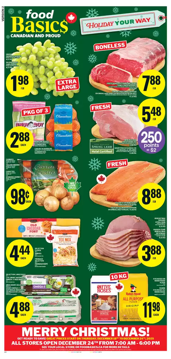 Food Basics catalogue in Cornwall | Current deals and offers | 2025-12-18T00:00:00.000Z - 2025-12-24T00:00:00.000Z