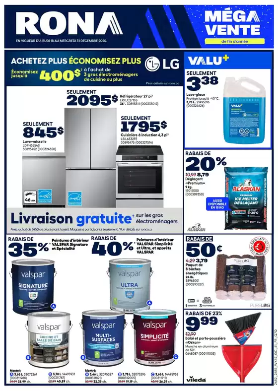 RONA catalogue in Lethbridge | Our best offers for you | 2025-11-18T00:00:00.000Z - 2025-12-31T00:00:00.000Z