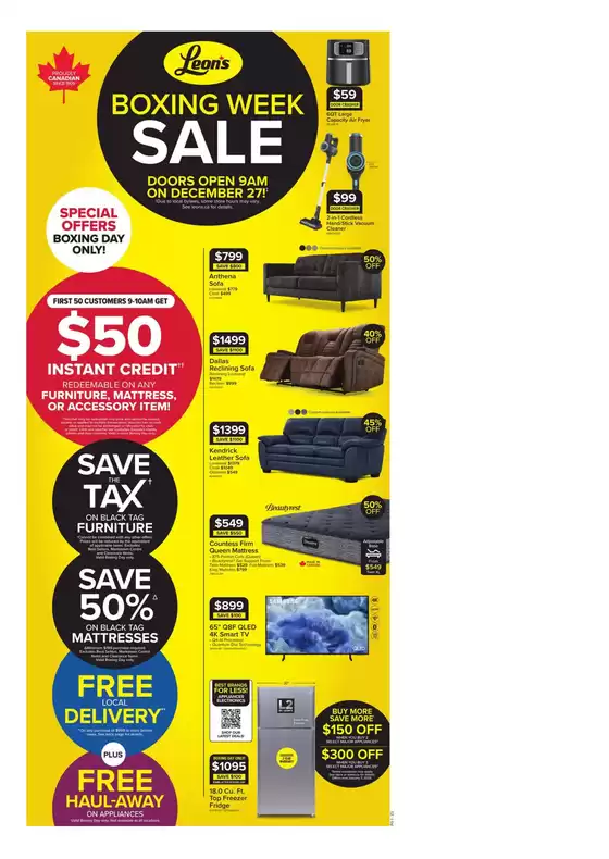 Leon's catalogue in Brampton | Attractive special offers for everyone | 2025-12-25T00:00:00.000Z - 2026-01-14T00:00:00.000Z