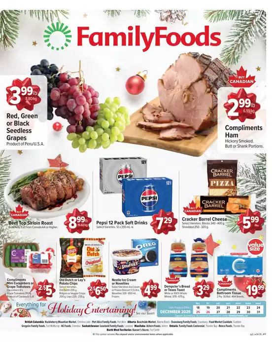 Family Foods catalogue in Kelowna | Special offers for you | 2025-12-18T00:00:00.000Z - 2025-12-31T00:00:00.000Z