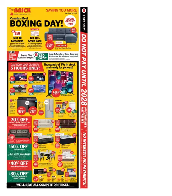 The Brick catalogue in Brampton | Our best bargains | 2025-12-23T00:00:00.000Z - 2025-12-29T00:00:00.000Z