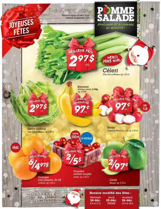 Pomme Salade catalogue in Oakville | Current bargains and offers | 2025-12-18T00:00:00.000Z - 2025-12-24T00:00:00.000Z