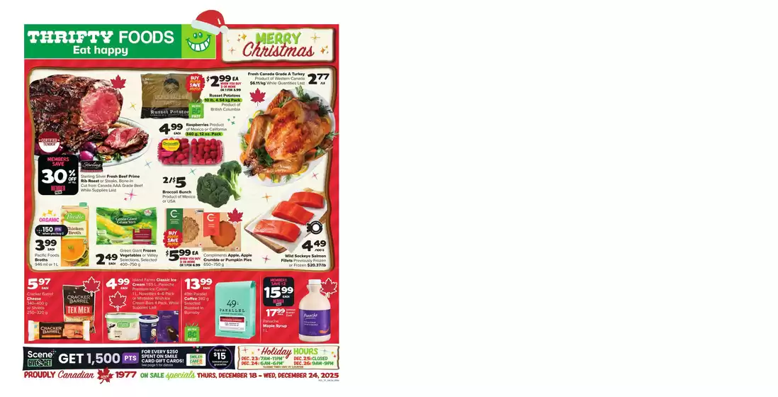 Thrifty Foods catalogue in Oakville | Weekly Flyer | 2025-12-18T00:00:00.000Z - 2025-12-24T00:00:00.000Z