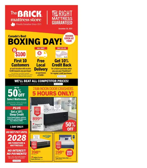 The Brick catalogue in Brampton | Current bargains and offers | 2025-12-23T00:00:00.000Z - 2025-12-29T00:00:00.000Z