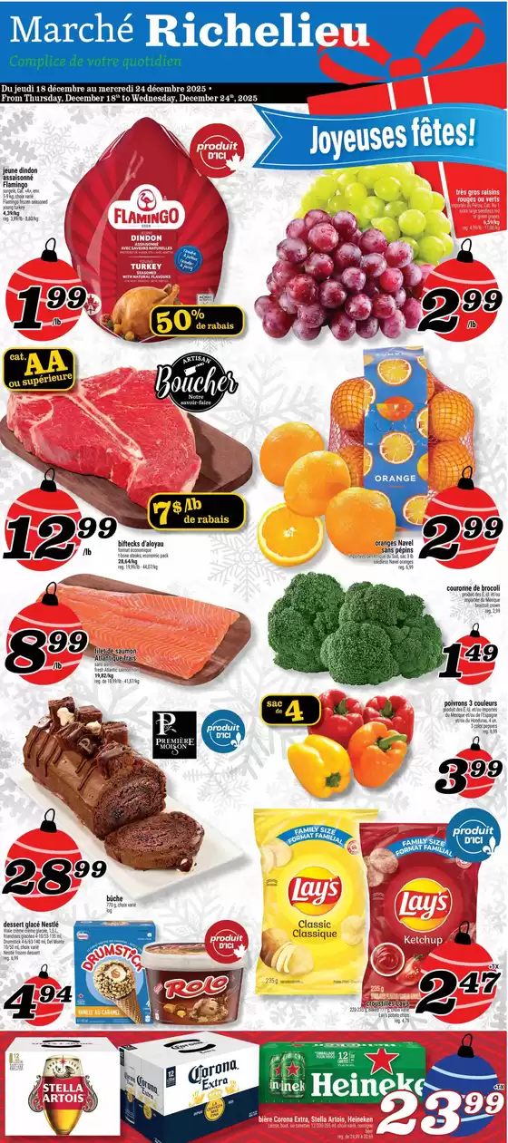 Marché Richelieu catalogue in Bridgewater | Joyeuses fêtes! | 2025-12-18T00:00:00.000Z - 2025-12-24T00:00:00.000Z
