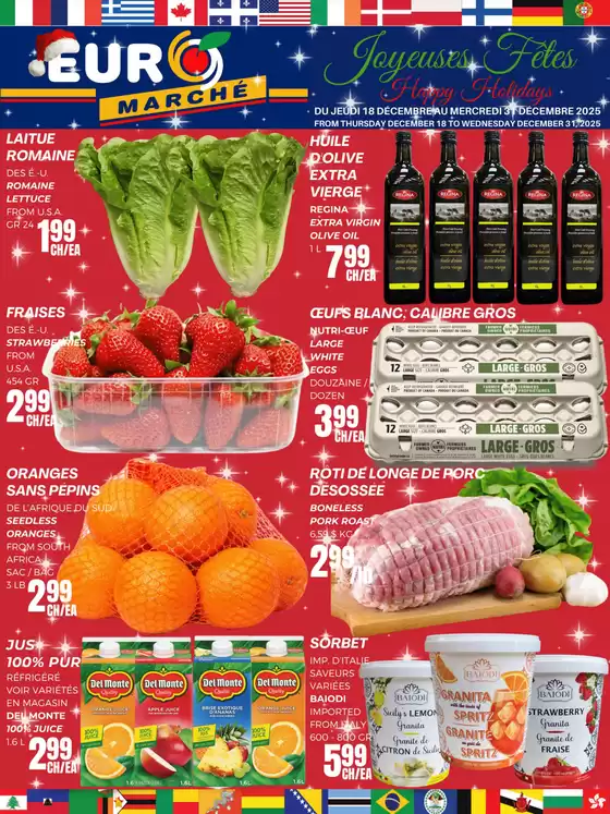 Euromarché catalogue in Ottawa | Joyeuses Fetes | 2025-12-18T00:00:00.000Z - 2025-12-31T00:00:00.000Z