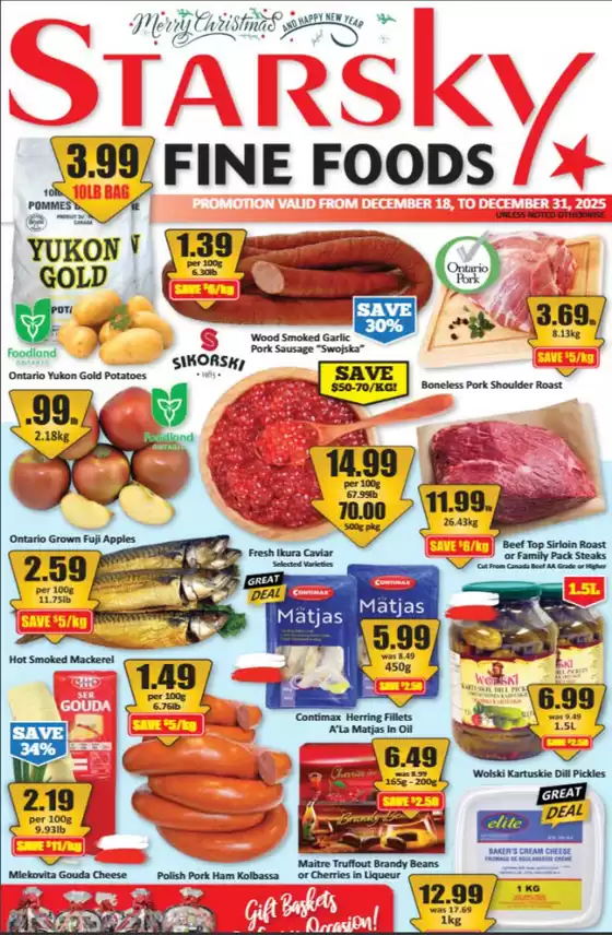Starsky catalogue in Ottawa | Weekly flyer  | 2025-12-18T00:00:00.000Z - 2025-12-31T00:00:00.000Z