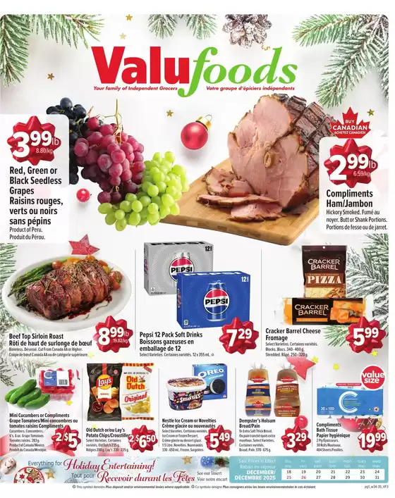 ValuFoods catalogue in Richelieu | Everything for Holiday Entertaining! | 2025-12-18T00:00:00.000Z - 2025-12-31T00:00:00.000Z