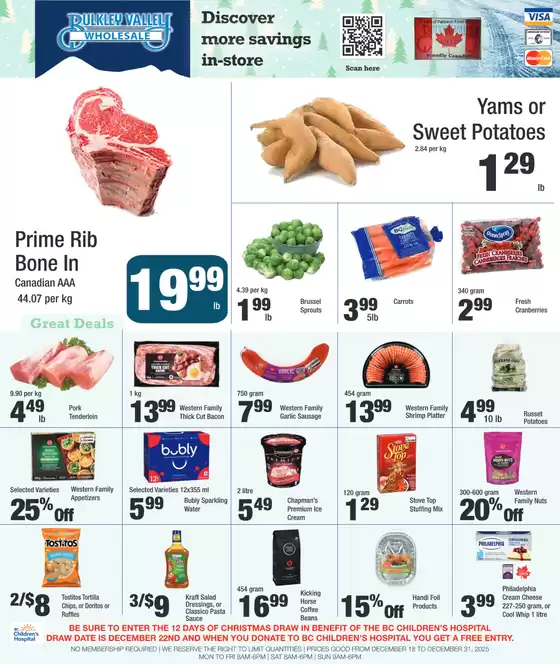 Bulkley Valley Wholesale catalogue in Richelieu | Discover more savings in-store | 2025-12-18T00:00:00.000Z - 2025-12-31T00:00:00.000Z