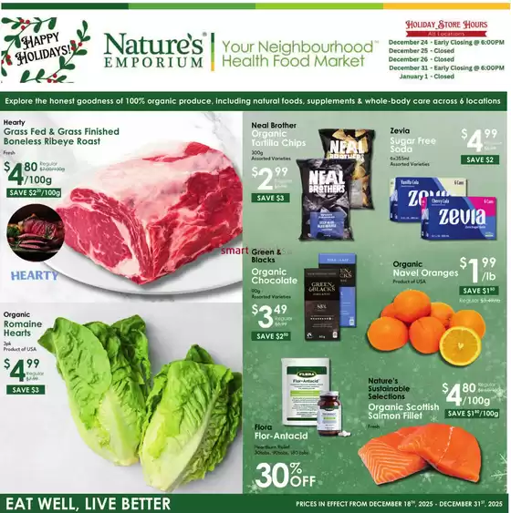 Nature's Emporium catalogue in Montreal | Nature's Emporium Bi-Weekly Flyer December 18 to 31 | 2025-12-18T00:00:00.000Z - 2025-12-31T00:00:00.000Z