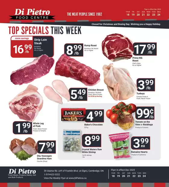 Di Pietro catalogue in North York | Top specials this week  | 2025-12-18T00:00:00.000Z - 2025-12-24T00:00:00.000Z