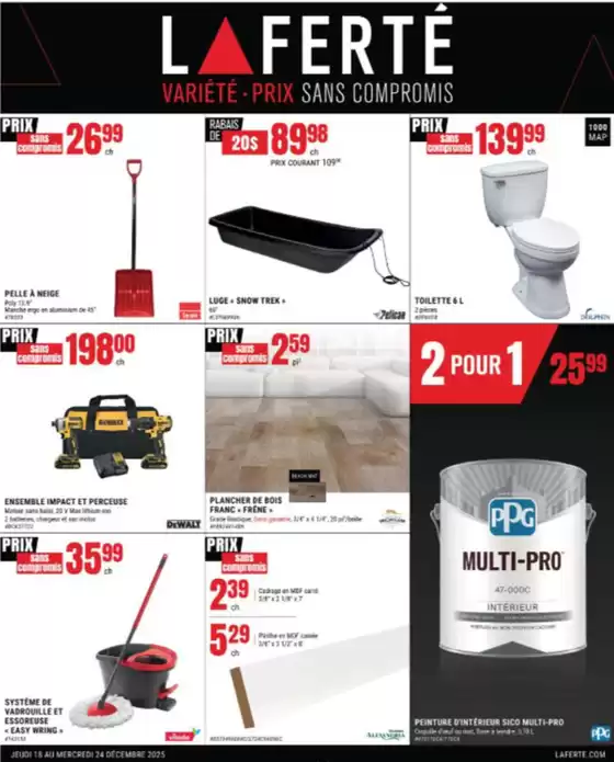 Laferté catalogue in View Royal | Variete prix sans compromis | 2025-12-18T00:00:00.000Z - 2025-12-24T00:00:00.000Z