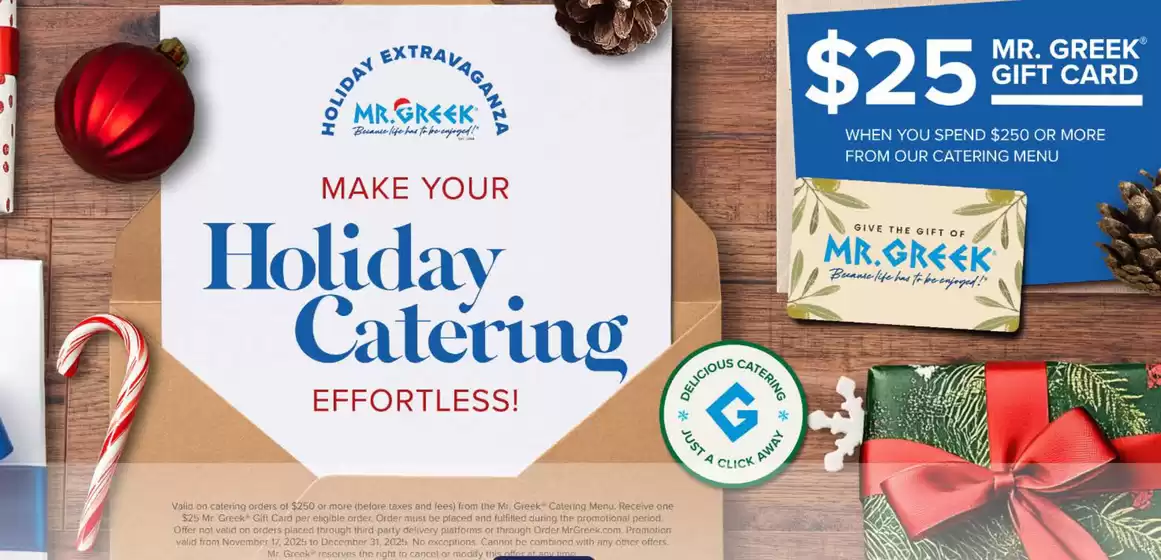 Mr Greek catalogue in Markham | Making spirits bright ... | 2025-12-19T00:00:00.000Z - 2025-12-31T00:00:00.000Z