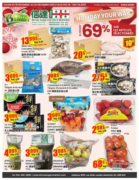 Btrust Supermarket catalogue in Rivière-du-Loup | Holiday your way | 2025-12-19T00:00:00.000Z - 2025-12-25T00:00:00.000Z