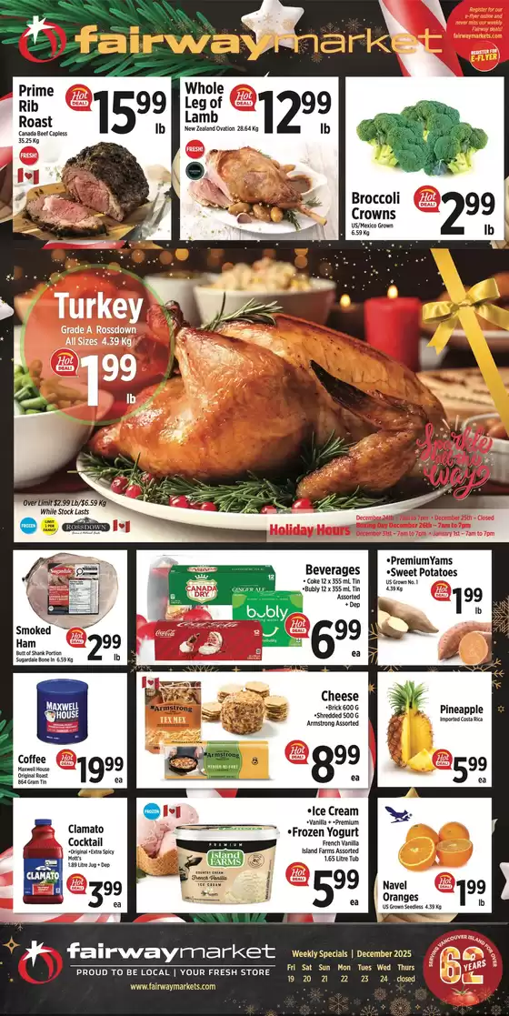 Fairway Market catalogue in Rivière-du-Loup | Weekly Flyer | 2025-12-19T00:00:00.000Z - 2025-12-24T00:00:00.000Z