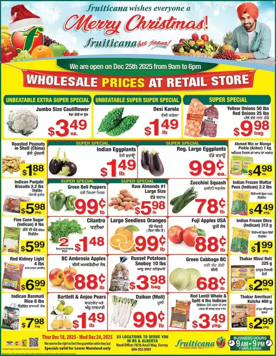 Fruiticana catalogue in Beauharnois | Fruiticana flyer | 2025-12-18T00:00:00.000Z - 2025-12-24T00:00:00.000Z