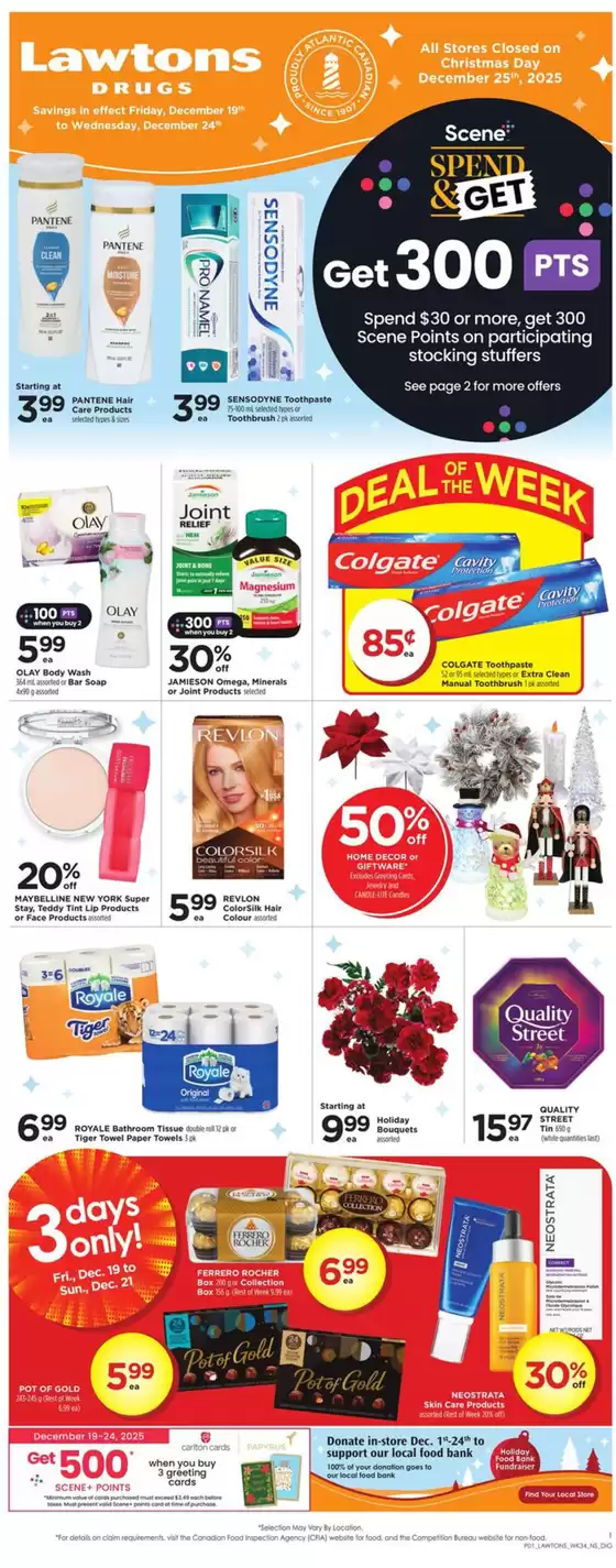 Lawtons Drugs catalogue in Bowmanville | Weekly flyer  | 2025-12-19T00:00:00.000Z - 2025-12-24T00:00:00.000Z