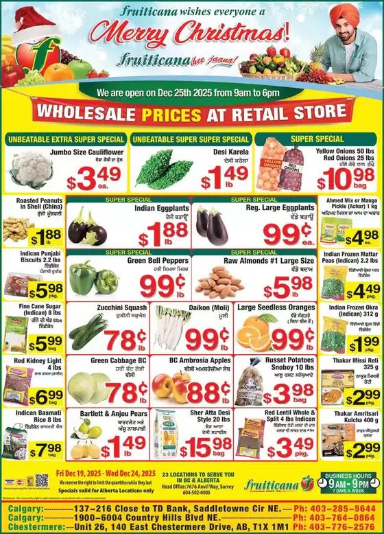Fruiticana catalogue in Toronto | Great offer for all customers | 2025-12-19T00:00:00.000Z - 2025-12-24T00:00:00.000Z