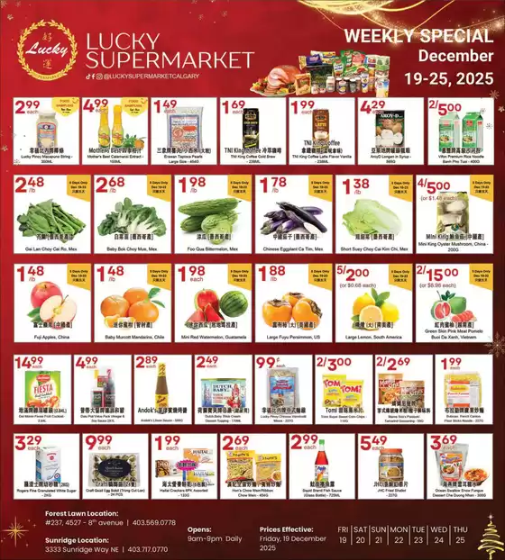 Lucky Supermarket catalogue | Calgary Weekly specials  | 2025-12-22T00:00:00.000Z - 2025-12-25T00:00:00.000Z