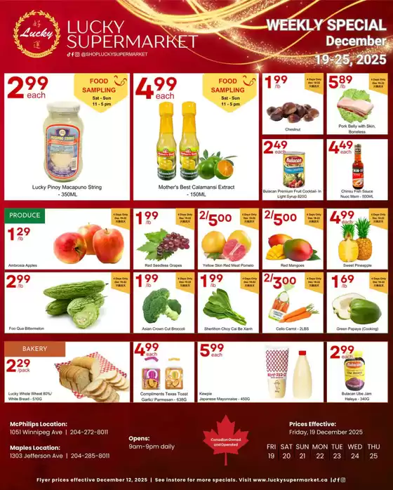 Lucky Supermarket catalogue | Winnipeg Weekly specials  | 2025-12-22T00:00:00.000Z - 2025-12-25T00:00:00.000Z