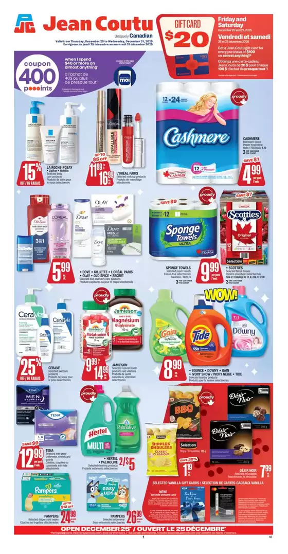 Jean Coutu catalogue in Kelowna | New offers to discover | 2025-12-25T00:00:00.000Z - 2025-12-31T00:00:00.000Z