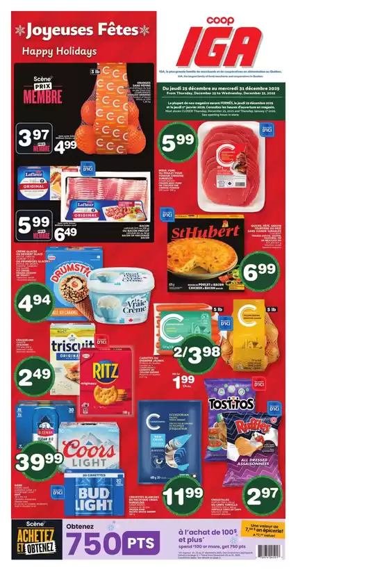 IGA Extra catalogue in Mississauga | Great offer for bargain hunters | 2025-12-25T00:00:00.000Z - 2025-12-31T00:00:00.000Z
