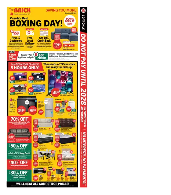 The Brick catalogue in Vaughan | Current special promotions | 2025-12-23T00:00:00.000Z - 2025-12-29T00:00:00.000Z