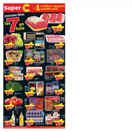 Super C catalogue in Sarnia | Attractive special offers for everyone | 2025-12-25T00:00:00.000Z - 2025-12-31T00:00:00.000Z