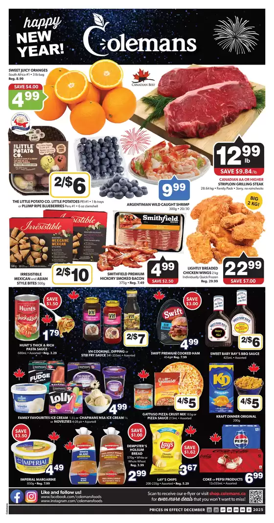 Coleman's catalogue in Sarnia | Current bargains and offers | 2025-12-25T00:00:00.000Z - 2025-12-31T00:00:00.000Z