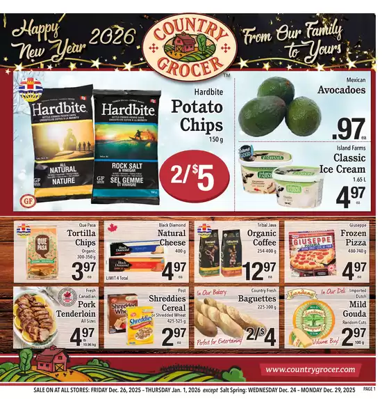 Country Grocer catalogue in Vancouver | Wide range of offers | 2025-12-26T00:00:00.000Z - 2026-01-01T00:00:00.000Z