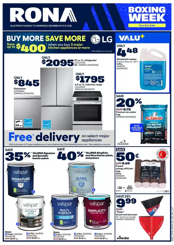 RONA catalogue in Winnipeg | Great offer for bargain hunters | 2025-12-18T00:00:00.000Z - 2025-12-31T00:00:00.000Z