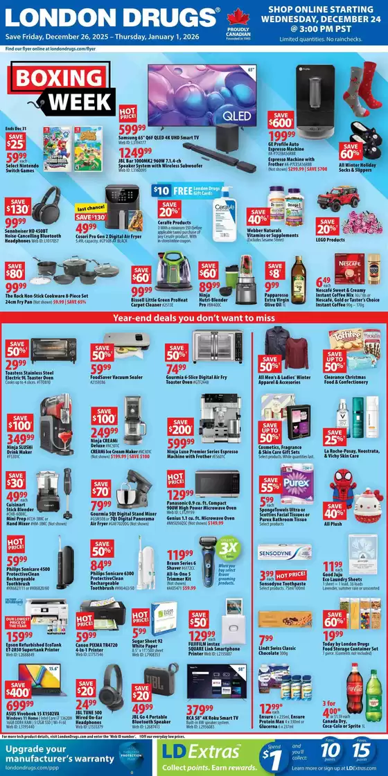 London Drugs catalogue in Kelowna | London Drugs Weekly ad | 2025-12-26T00:00:00.000Z - 2026-01-01T00:00:00.000Z