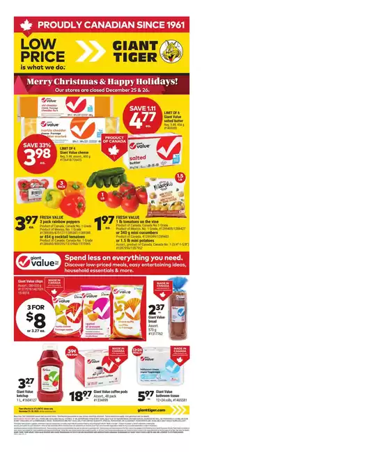 Giant Tiger catalogue in Barkmere | Exclusive deals and bargains | 2025-12-25T00:00:00.000Z - 2025-12-30T00:00:00.000Z