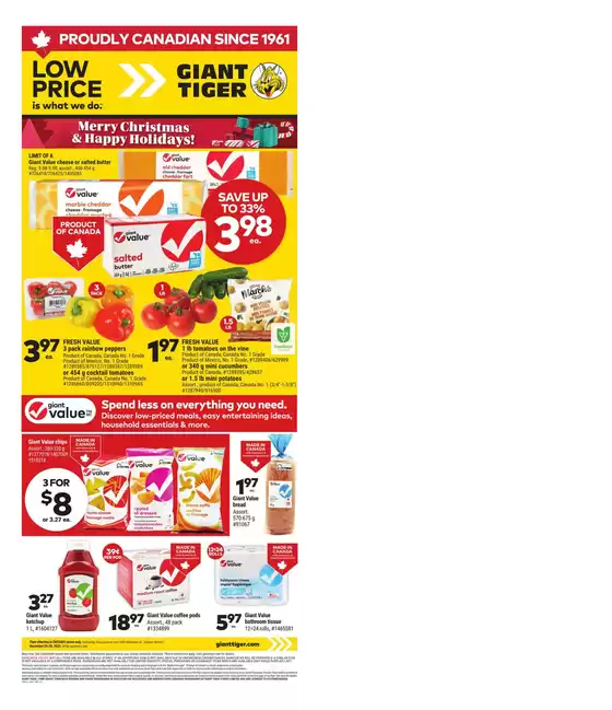 Giant Tiger catalogue in Barkmere | Top deals and discounts | 2025-12-25T00:00:00.000Z - 2025-12-30T00:00:00.000Z